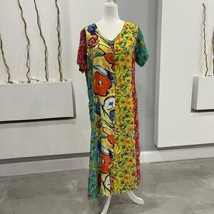 Colorful Floral Maxi Dress